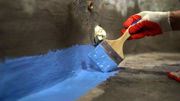 Commercial Waterproofing project at a Bluff City, TN business property by SJ Waterproofing Pros